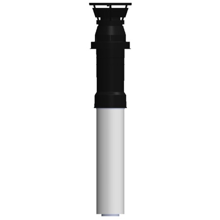 Rinnai Non Condensing Vert. Vent Termination, 3x5 Metal Con. (18" above Roof) 184127